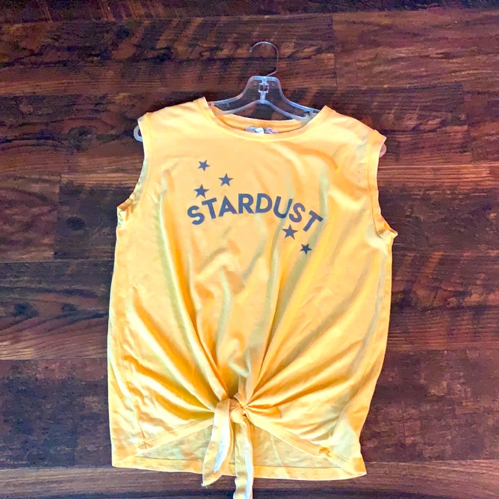 Express size xs yellow muscle tee